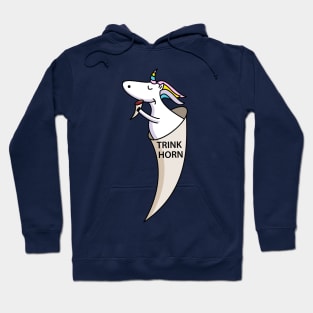 Funny unicorn drinking horn Hoodie